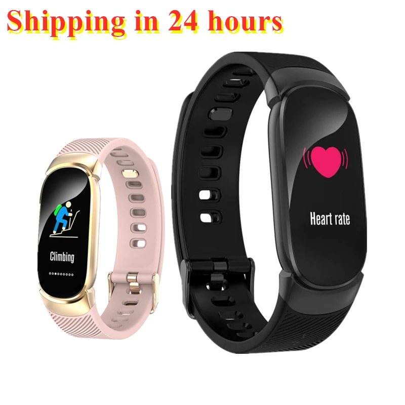 

0.96" Color LCD Smart Bracelet Waterproof Watch Blood Pressure Pedometer SmartBand Bluetooth Wristband for IOS Android