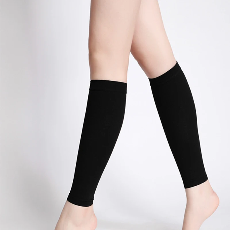 1 пара компрессионный рукав для ног, облегчающий циркуляцию варикозного расширения вен, Компрессионные спортивные гетры для похудения, женские наколенники