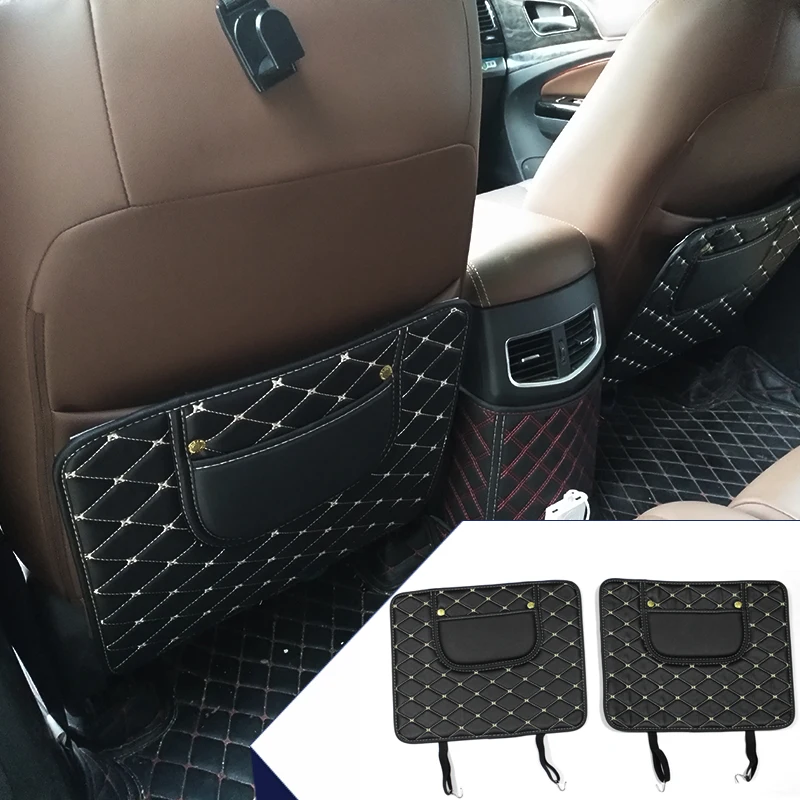 

Leather Car Interior Seat Protector Side Edge Protection Pad For Subaru Honda Toyota Mazda Ford Nissan Anti-kick Mat Car Styling