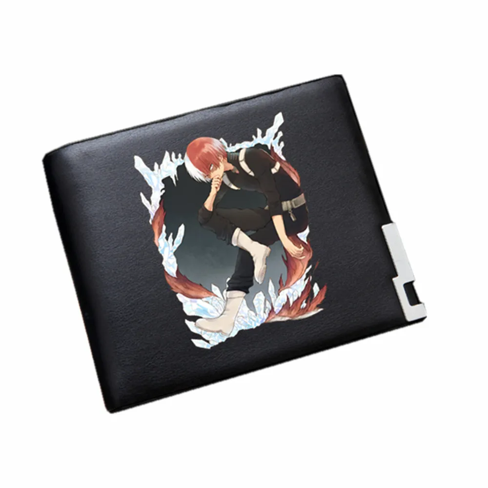 Длинный кошелек унисекс с аниме «Мой герой» из искусственной кожи Bakugou Katsuki ID Card Holder, Подарочный клатч для монет - Цвет: 7