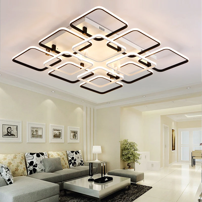 

ANN ceiling light Modern minimalist rectangular creative personality dining room bedroom lamp lamparas de techo avize abaju