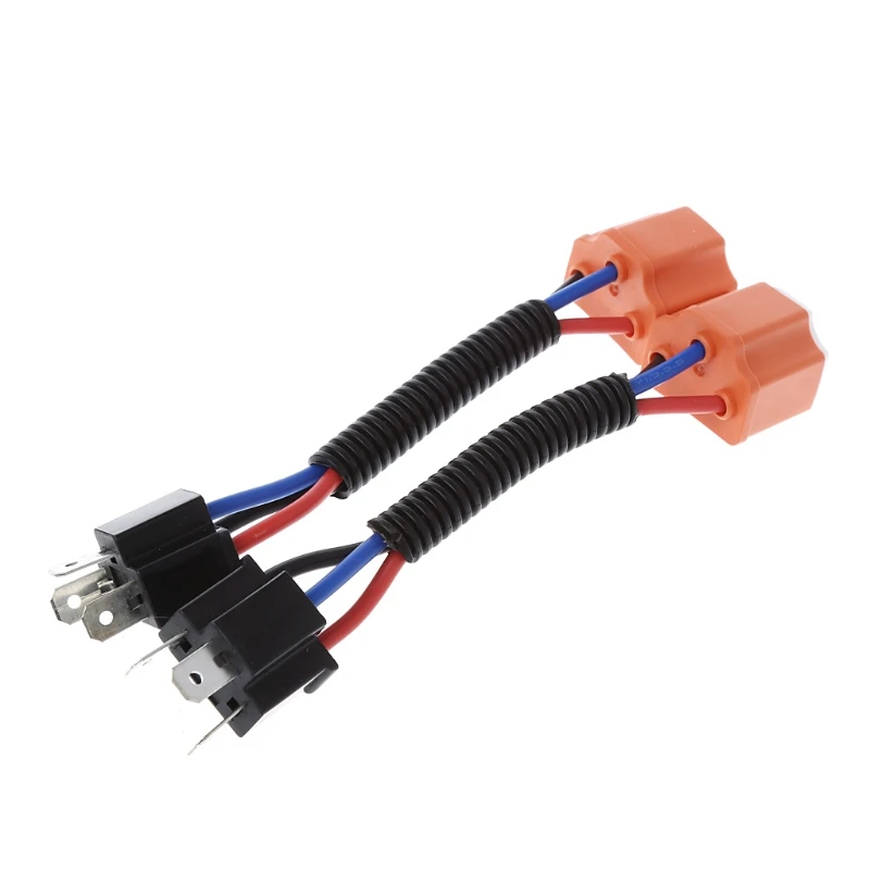 2 шт. H4 9003 Керамика провода жгутовый штепсельный разъем кабель кабельная муфта для фар