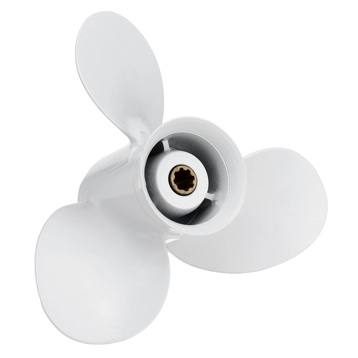683-45941-00-EL 9 1/4 x 12 Boat Outboard Propeller For Yamaha 9.9-15HP 3 Blades 8 Spline Tooths Diameter 235mm Aluminum White цена 683-45941-00-EL 9 1/4 x 12 Boat Outboard Propeller For Yamaha 9.9-15HP 3 Blades 8 Spline Tooths Diameter 235mm Aluminum White цены онлайн