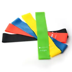 5 цветов Йога сопротивление резинки Крытый Открытый Фитнес Оборудование 1,1 мм-0,35 мм Пилатес Спорт тренировки эластичные ленты