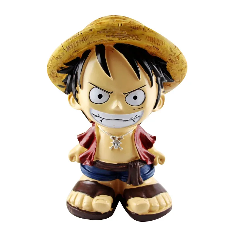 

Desktop Metal Luffy Cartoon Mode Cartoon Piggy Bank Crafts Gifts Zakka Hayao Miyazaki Anime Money Boxes Figurines Ornaments