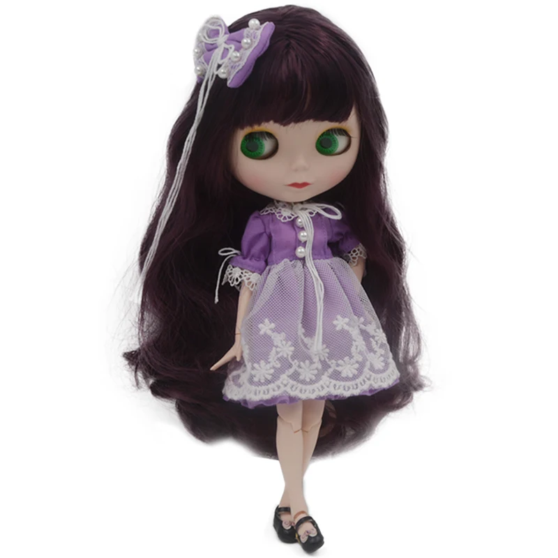 

Blyth Doll BJD, Neo Blyth Doll Nude Customized Frosted Face Dolls Can Changed Makeup and Dress DIY, 1/6 Ball Jointed Dolls SO41