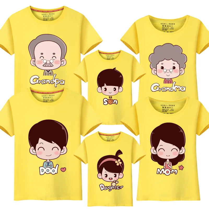 

1PCS Family Matching Clothes Summer Family Matching Outfits Short-sleeved Cotton Matching Family Clothes T-shirt New Family Look