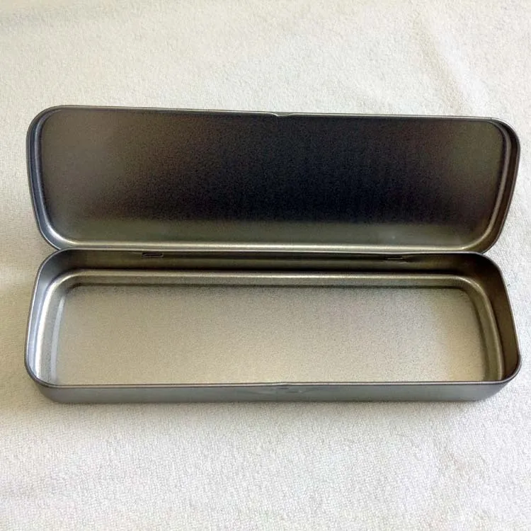 1 pz semplice astuccio in metallo per materiale scolastico per bambini scatole di cancelleria strumento per riporre le matite - immagine 2