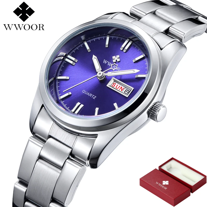 Brand Luxury Relogio Feminino Date Day Clock Female Stainless Steel Watch Ladies Fashion Casual Watch Quartz Wrist Women Watches