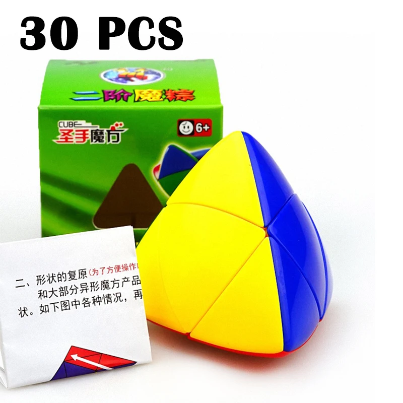 

30PCS ShengShou Rice dumpling Cubo magico 75mm Smooth Strange-shape Magic cube Non sticker Puzzle cube Education Toys Neo Cube