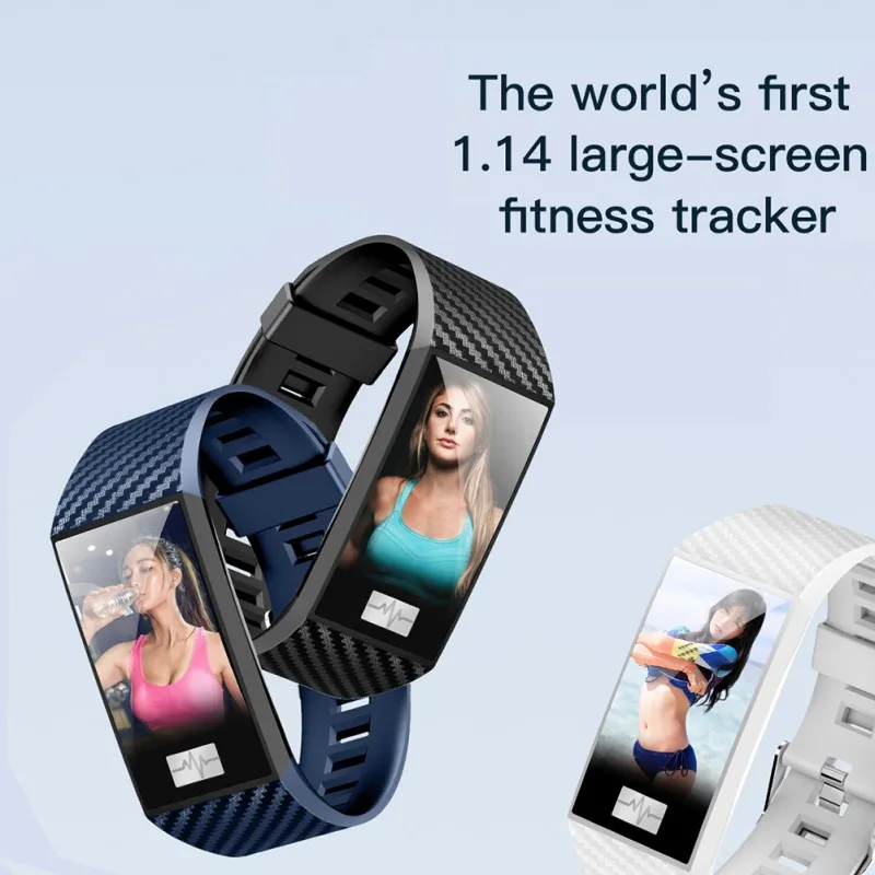 

DT58 Color Screen Smart Bracelet PPG + HRV ECG Blood Pressure Detection Weather Forecast Multi-sports Mode Smart Watch