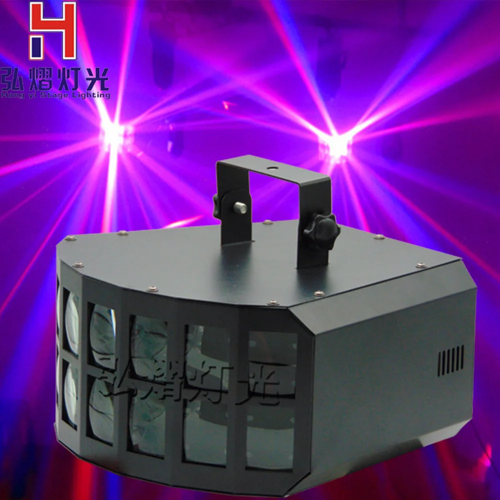 

New LED Stage LED Disco Double Butterfly Effect Light Stage Light RGBW DMX512 Party Lamp for DJ Disco Party KTV