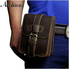 Norbinus Мужские поясные сумки из натуральной кожи поясные сумки для камеры Сумка-пояс на бедро мужской коровьей путешествия крюк сумка кожаный чехол для телефона