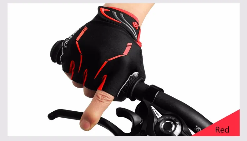 CoolChange Лето Половина Finger велосипедные перчатки с дышащей ладонью дорога горный велосипед перчатки «MTB» с мягкими паркуром спортивные