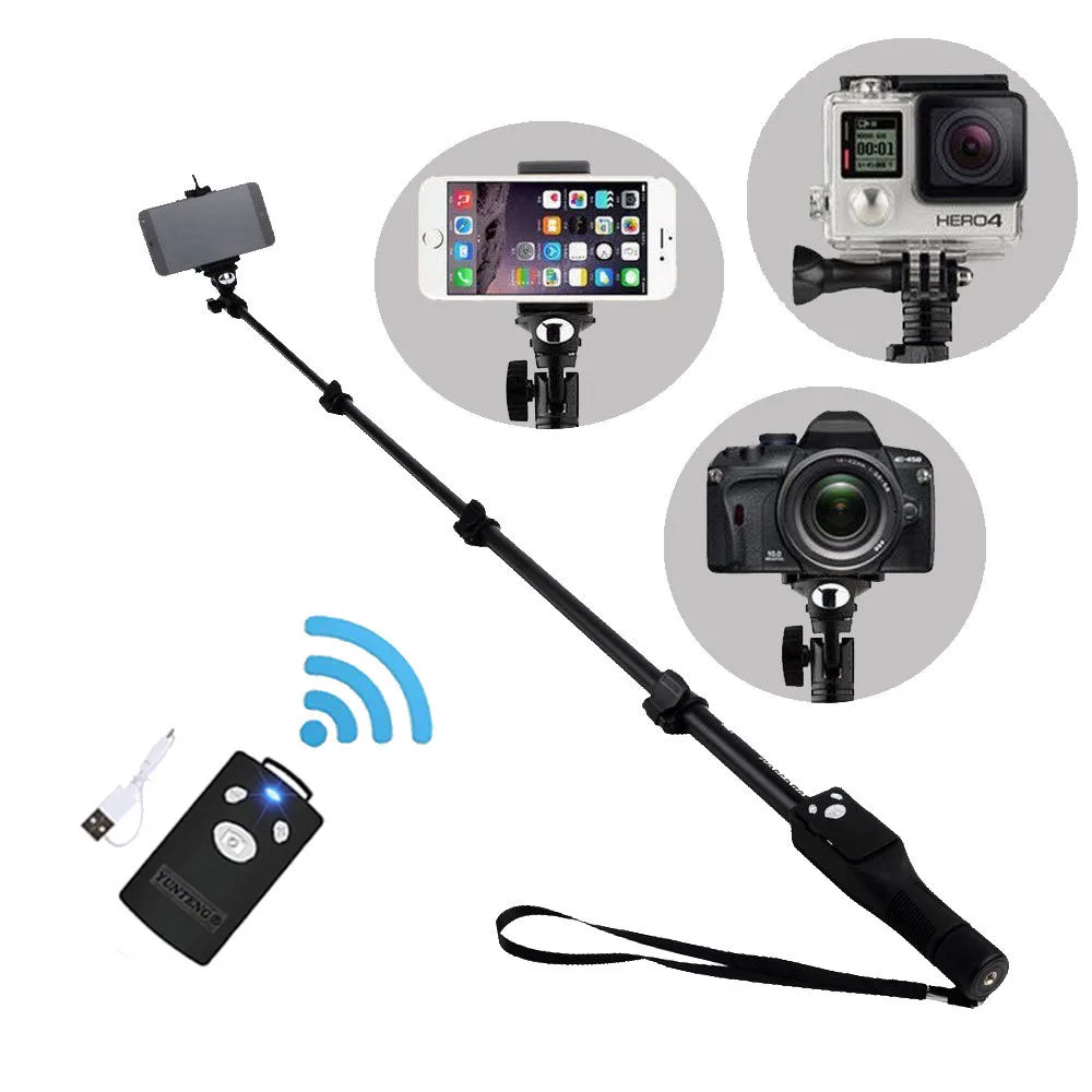1288 Selfie Stick Bluetooth Extendable Handheld Monopod Tripod Mount for LG G3 G4 G5 G6 SE