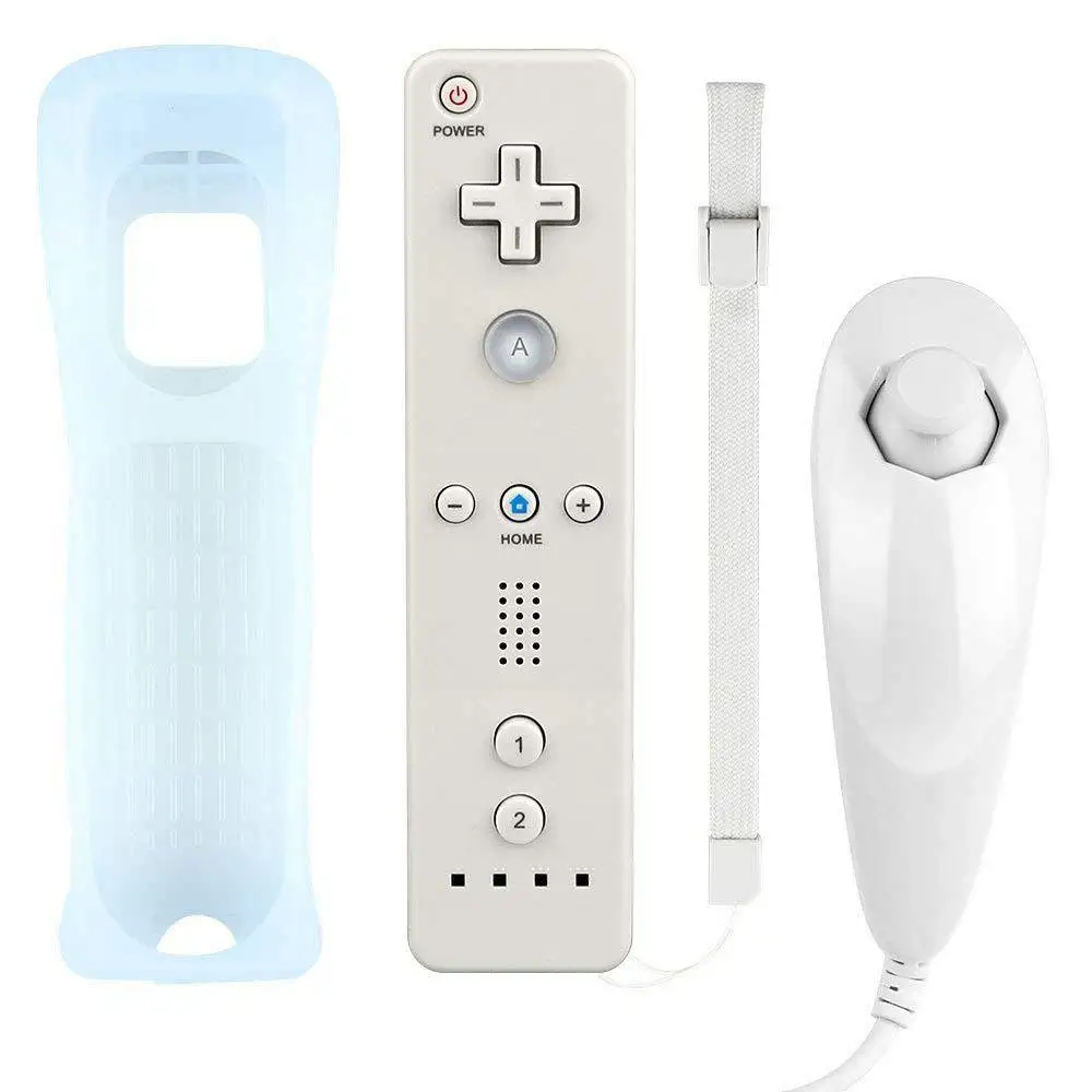2 в 1 Беспроводное управление встроенный движения плюс пульт дистанционного управления для геймпад для Nintendo Wii Bluetooth пульт дистанционного управления для игровой приставки wii аксессуары