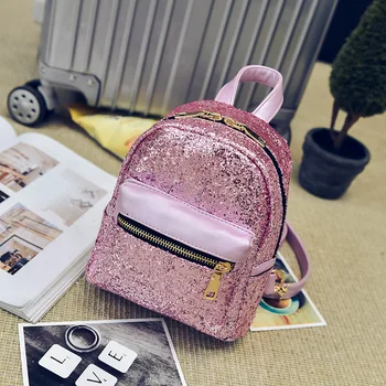 

041618 new hot lady small fashion sequins backpack