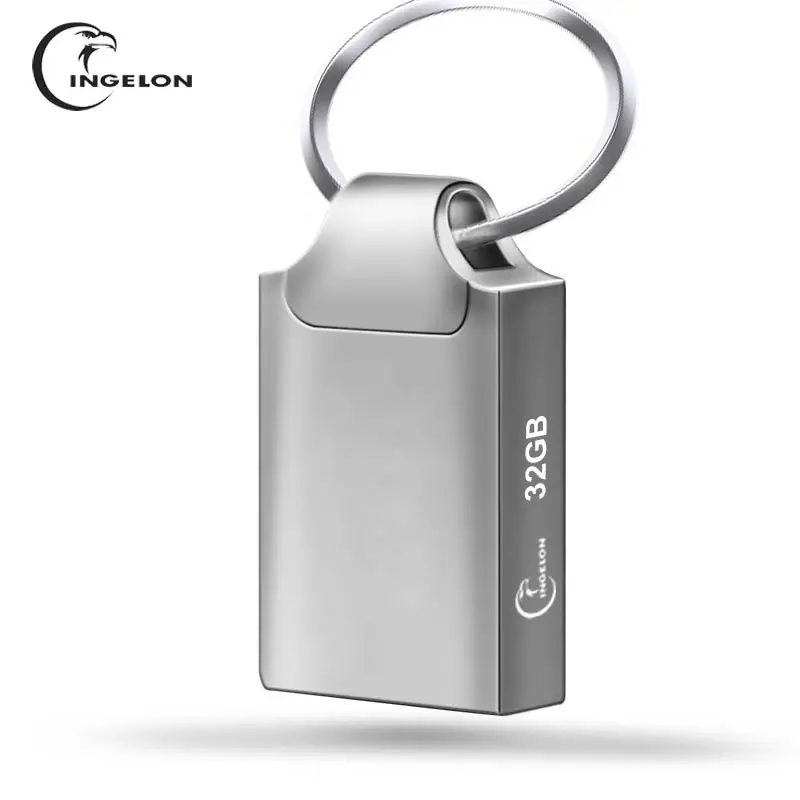 Ingelon Hot Sale Super mini Usb Flash 32gb metal USB Flash Drive 32 GB Person pen drive Personalized USB Key for pc Dropshipping (1)