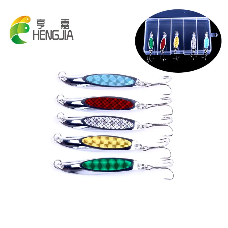 HENGJIA 7cm 21g hard metal blade trolling spinnerbaits wobbler pike