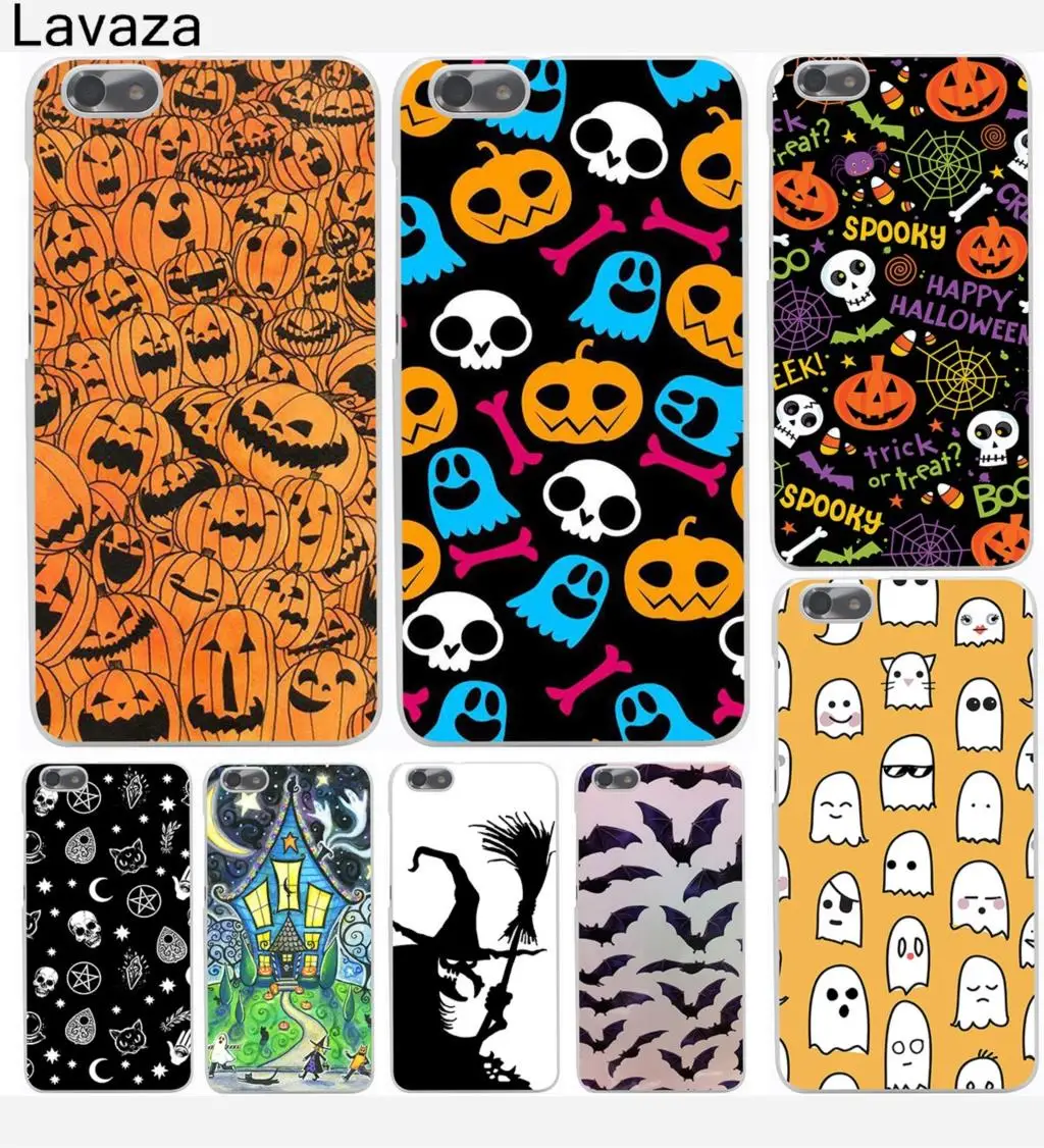 

Lavaza Pumpkin Halloween Bat Witch Boo Hard Phone Cover for Huawei P8 P9 P10 P20 P30 Lite Plus P20 P30 Pro P smart 2019 Case