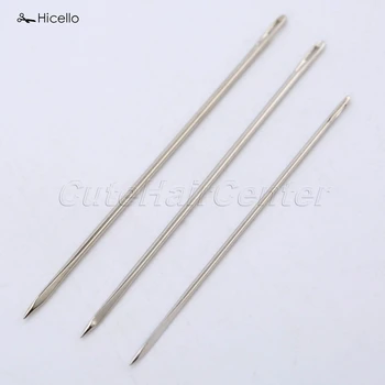 

Hicello 25Pcs/bag Triangular Needle DIY Manual Leather Hand Stitches Stainless Steel Leather Sewing Needles 4.7/4.5/4cm costura