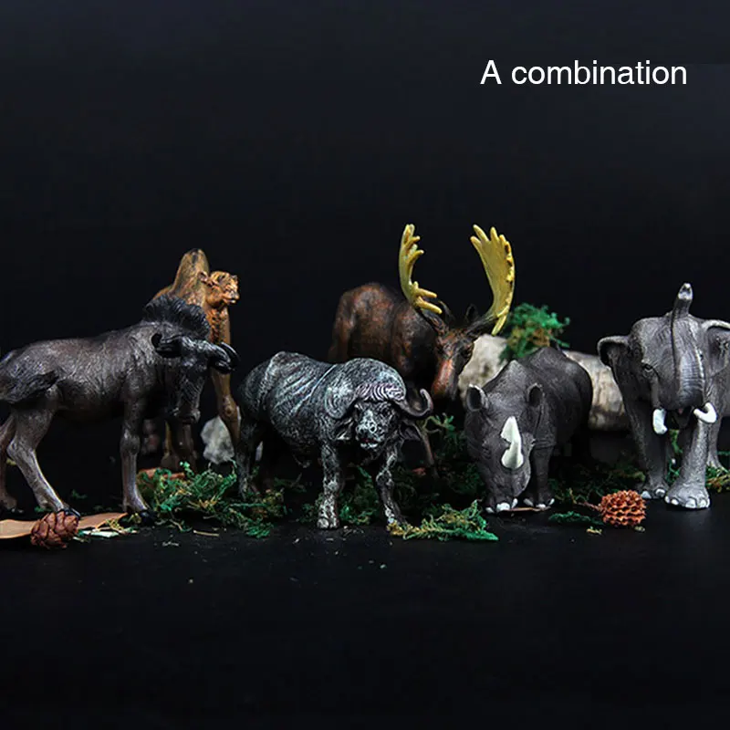Hot sale Wild animal static model forest farm cattle and sheep simulation PVC static animal children puzzle early education toys Hot sale Wild animal static model forest farm cattle and sheep simulation PVC static animal children puzzle early education toys