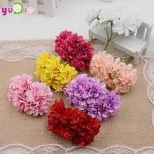 60 шт./лот 3 см Высокое качество шелковые тычинки Дейзи Свадебная вечеринка украшения для самодельного изготовления материалы искусственные цветы для украшения вечерние