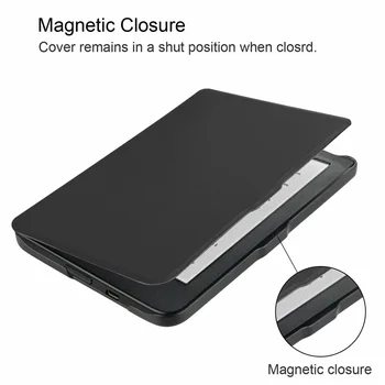 

100PCS/Lot 6inch Folding Slim Cover Case For Kobo Clara HD E-Reader Covers PU Protective Skin