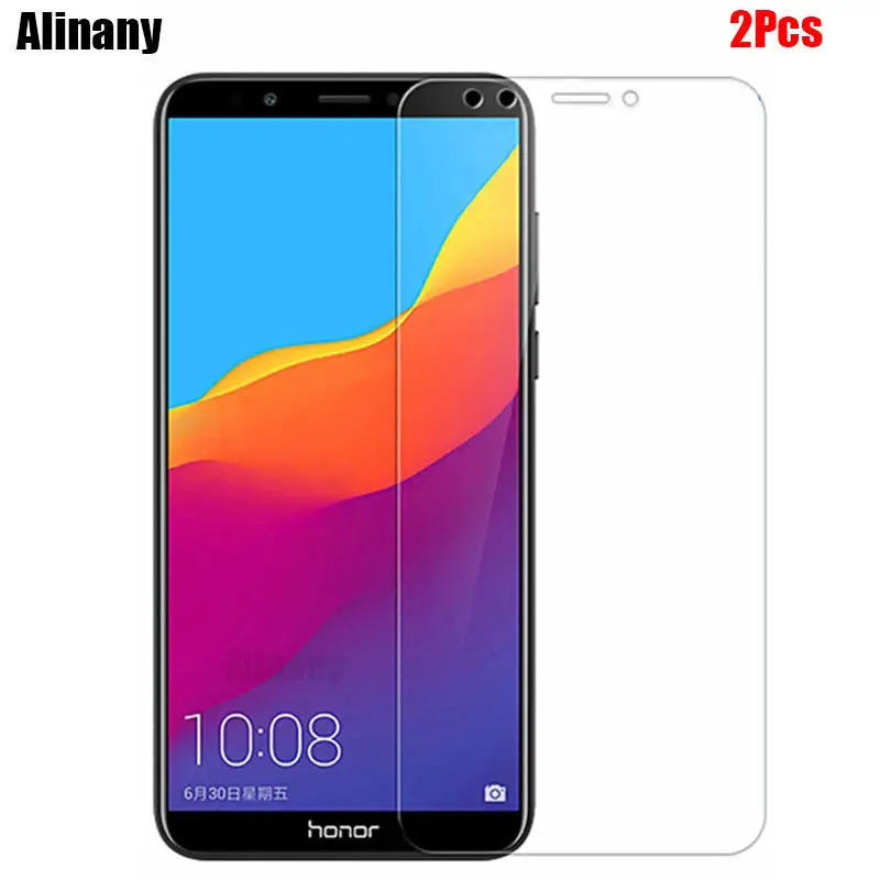 Закаленное стекло для Huawei Honor 7C 2 шт. Защита экрана 7 C зеркальная стеклянная