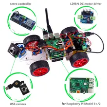 Raspberry Pi Robot Project Smart Video Robot Car For Raspberry Pi 3 2 Module B with