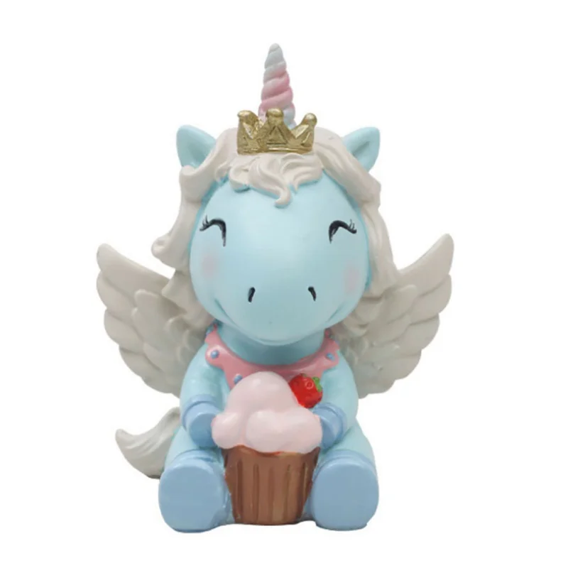 

Home Decoration Accessories Cute Baby Gifts Creative Unicorn Resin Ornaments Bedroom Living Room Desktop Home Decor