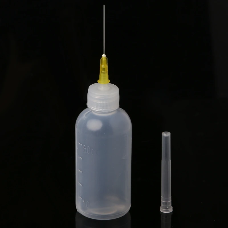 50ml Dispenser Bottle for Rosin Solder Soldering Liquid Flux with 1 Needle