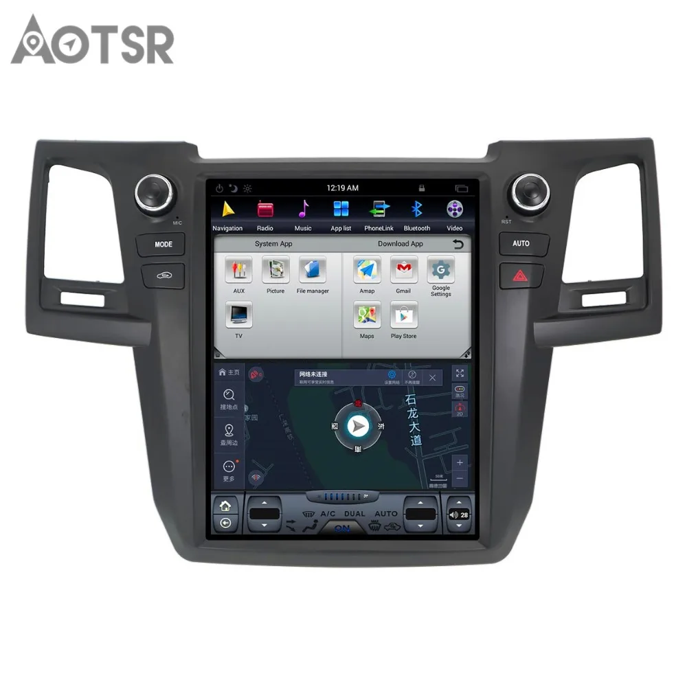 Aotsr Android 7,1 12,1 дюймов Тесла стиль автомобиля без DVD плеер gps навигация авто радио для Тойота Королла 2007- мультимедиа