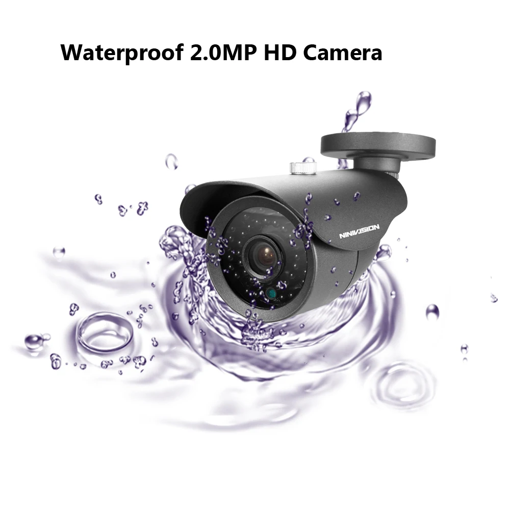 Домашняя система безопасности NINIVISION 16 канальная видеонаблюдения 1080P DVR AHD CCTV