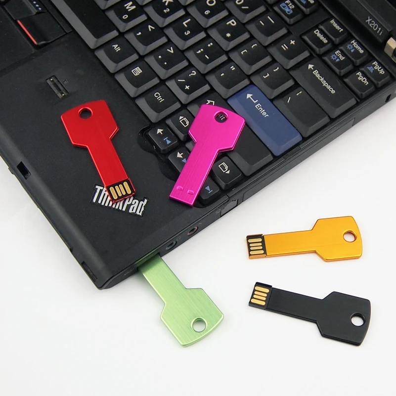 50 шт./лот cle USB флеш-накопитель на заказ с логотипом, USB флэш-накопитель металлический, в форме ключа флеш-накопитель 4 GB/8 GB/16 GB/32 GB/64 GB USB 2,0 флеш-диск