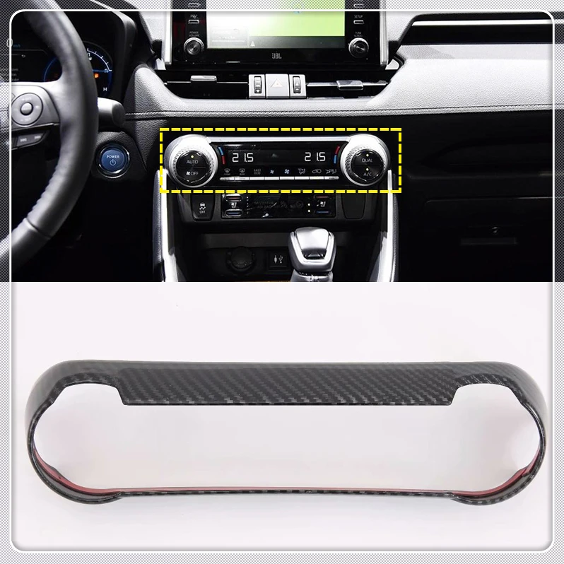 

For Toyota RAV4 2019 2020 Car Interior Air Condition AC Switch Cover Trim ABS Plastic Auto Accessories