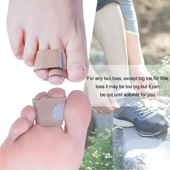 

20pcs/pack Nylon Stretcher Toe Splitter Pain Relief Cushioned Fingers Corrector Foot Care Tools