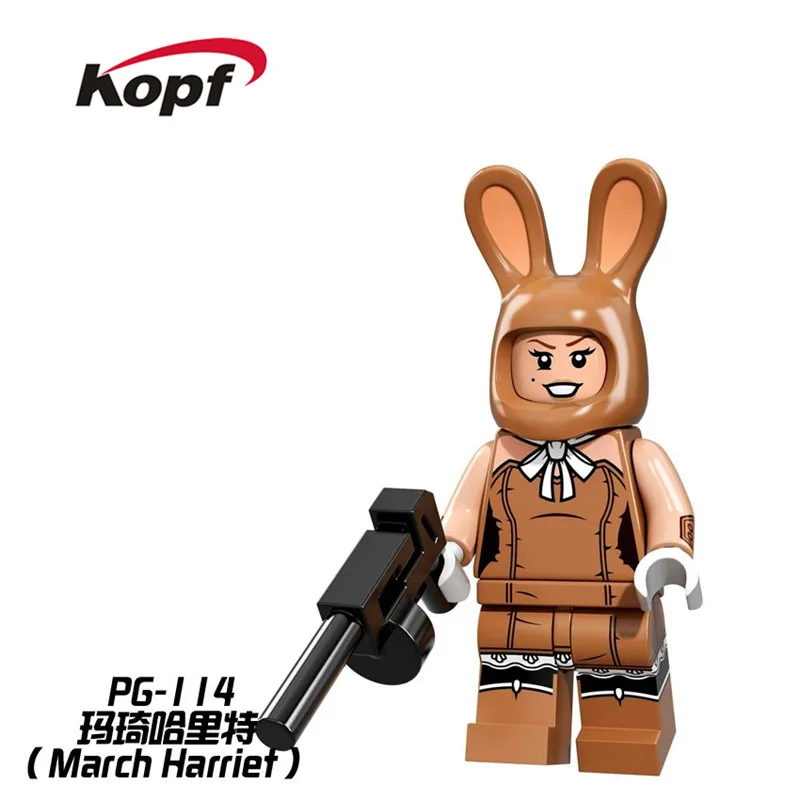 PG114 50Pcs No Box 50 шт. PG8022 Супер Герои Рождественская бабушка Санта Клаус йода Дарт Вейдер Детский конструктор с супергероями Харли Куинн строительные кубики, детские игрушки - Цвет: PG114 50Pcs No Box