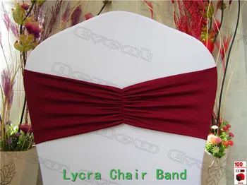 

1/2---100pcs Ruffled Spandex Bands/Lycra Band/Expand Bands/spandex chair /Chair cover For Wedding & Banquet Decoration