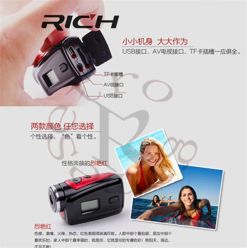 DHL 20 шт./лот G328 1080P HD Водонепроницаемая цифровая видеокамера для домашнего и