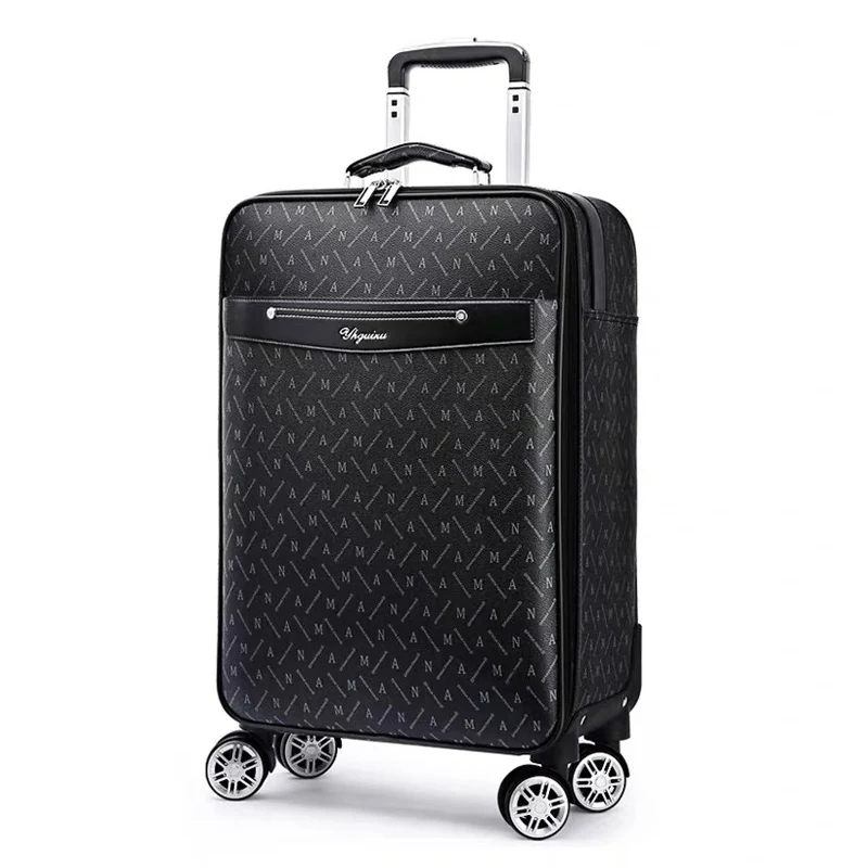 New 16 20 24 inch fashion Trolley Suitcase Women Carry-Ons Travel Bags Spinner on Wheels Men Rolling Luggage password box