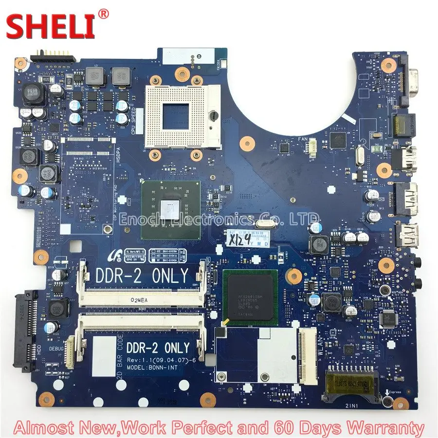 

SHELI BA92-05528A BA92-05528B Laptop Motherboard For Samsung NP-R522 R522 R520 BONN-INT BA41-01040A Main Board System Board