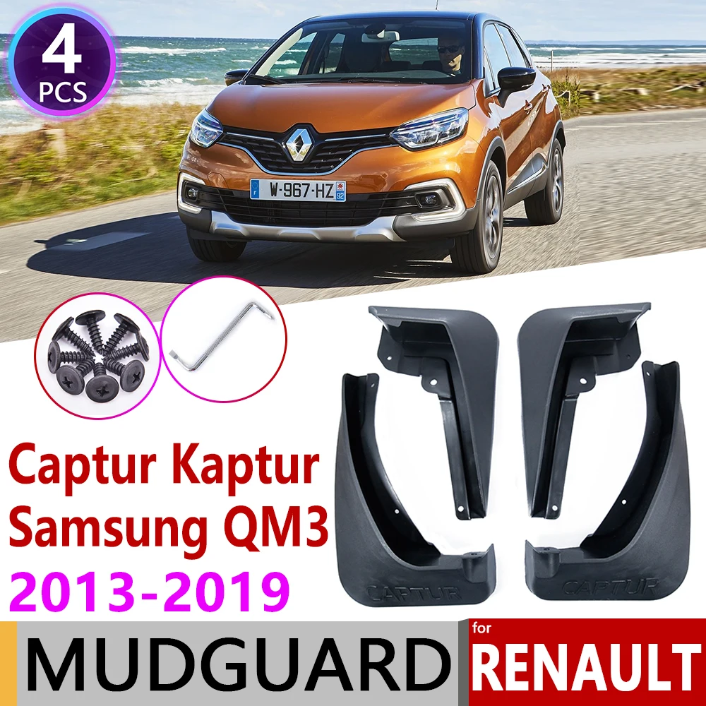 

for Renault Captur Kaptur Samsung QM3 2013~2018 Mudguard Car Fender Splash Flap Mud Guard Guards Mudflap Accessories 2014 2015