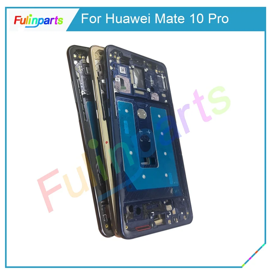 

For Huawei Mate 10 Pro Front Frame Housing Case LCD Screen Frame Replacement Parts Black Gold Blue With Tools