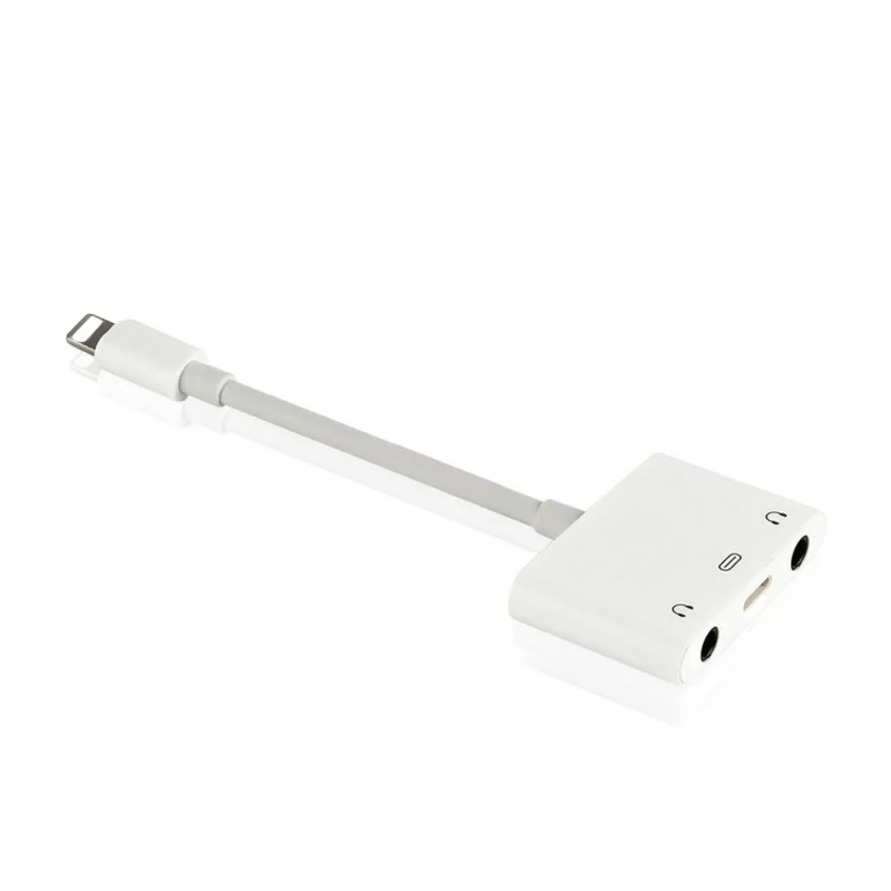 Goedkoop 3 in1 Interface Dual 3.5mm Lading Call Audio Splitter Voor Apple Adapter Voor iPhone X 7 8 7 Plus 6 s voor ipad