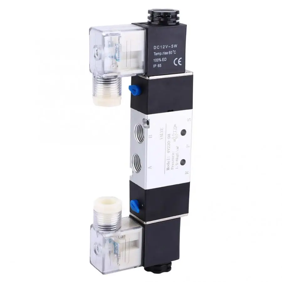 4V220 08 1/4 &quotВпускное отверстие 1/8&quot Выпускной пневматический соленоидный