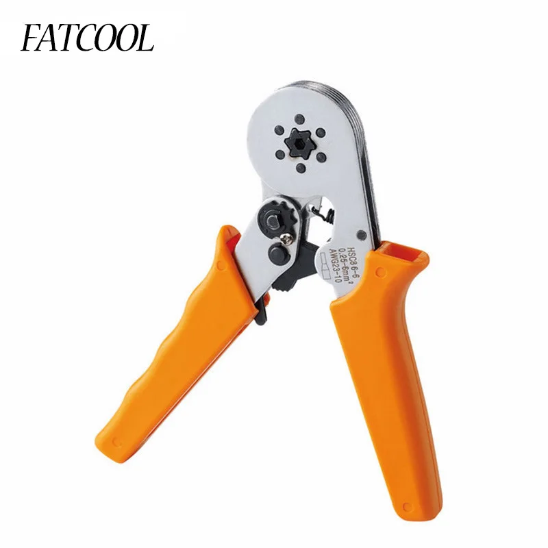 

FATCOOL HSC8 6-6 0.25-6mm 23-10AWG Self Adjustable Hexagon Tube Terminal Crimping Pliers Crimp Hand Tools Ferramentas