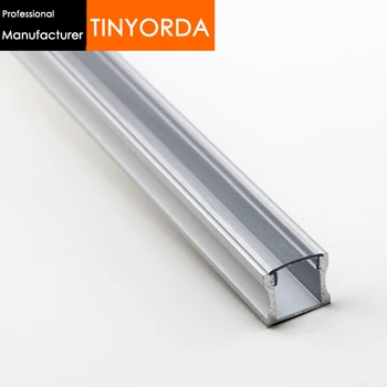 

Tinyorda 100Pcs (1M Length) Led Alu Profile Led Channel Profil for 12mm LED Strip Light [Professional Manufacturer]TAJ1715