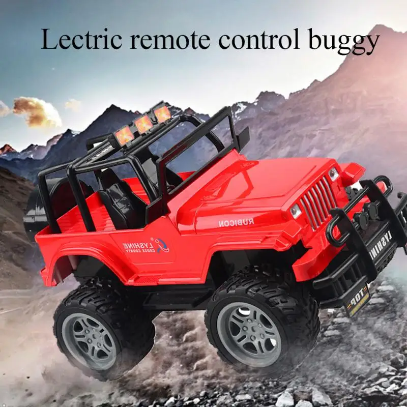 1:18 Перезаряжаемые RC Jeep автомобиль игрушка на широкую ногу и скалолазания, высокие Скорость внедорожные на открытом воздухе Детский Электрический RC столкновения недоступной для автомобиля