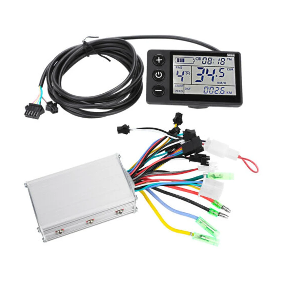 

350W Accessories Sensitive Scooter Controller Brushless Sturdy Easy Install Motor With LCD Display Speed For Electric Bike